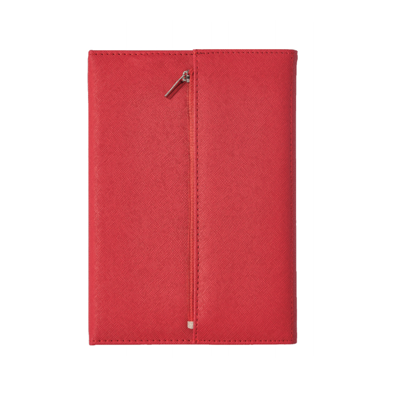 Three Fold Notebook with Zip Pocket